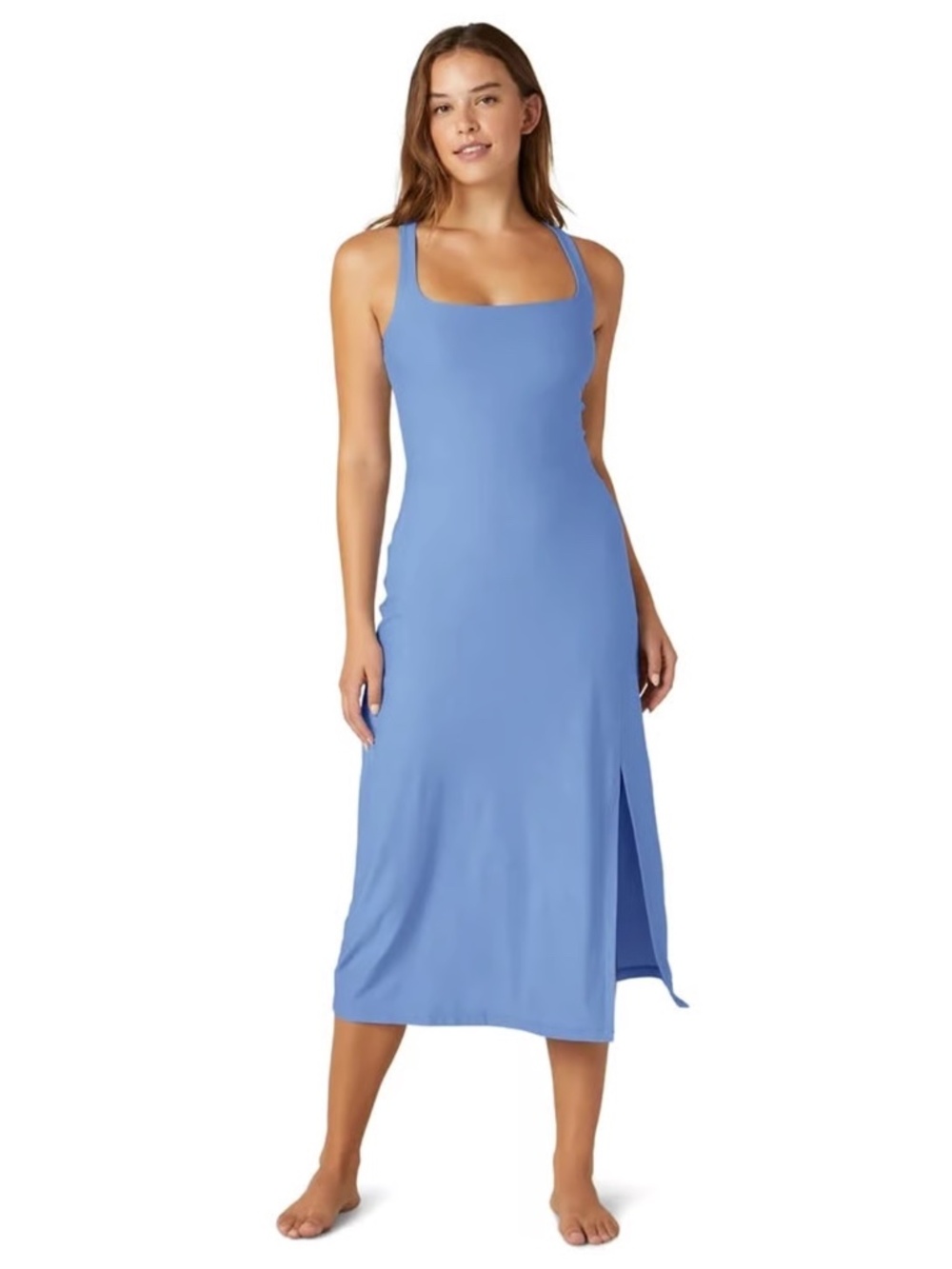 Beyond Yoga | Featherweight Sleeveless Midi Dress | Blue | Large
